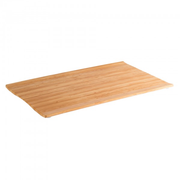 GN-Tablett - Melamin - bambus / weiß - rechteckig - Serie Bamboo - 84800