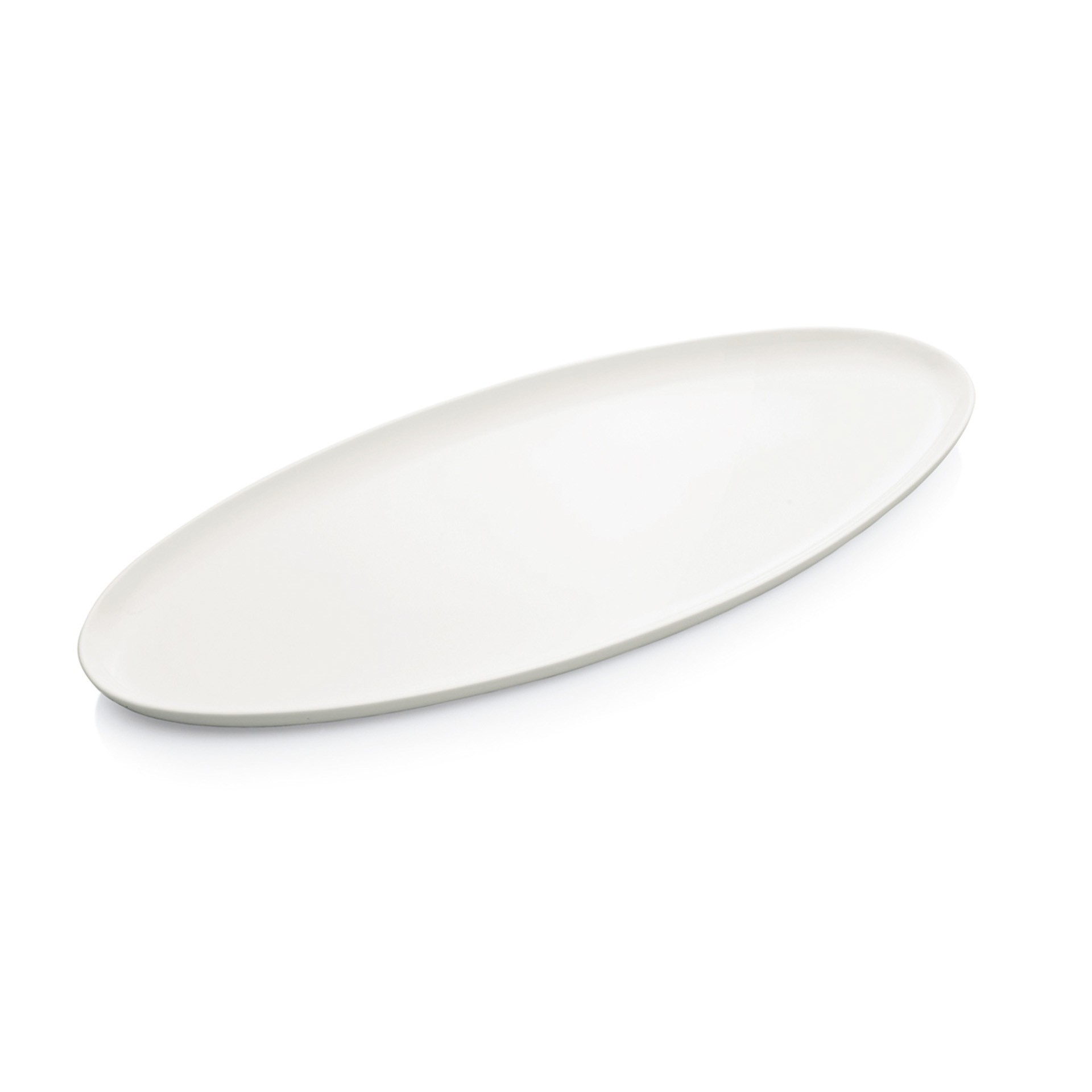 Ovale Bratenplatte Servierplatte aus Edelstahl flache Form 9 Größen wählbar 
